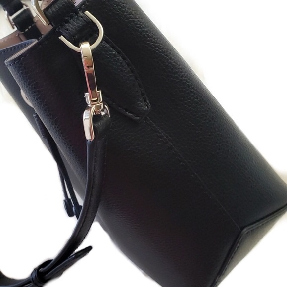 ♠️Kate Spade Eva Small Bucket Crossbody Bag Black NWT - Picture 5 of 10